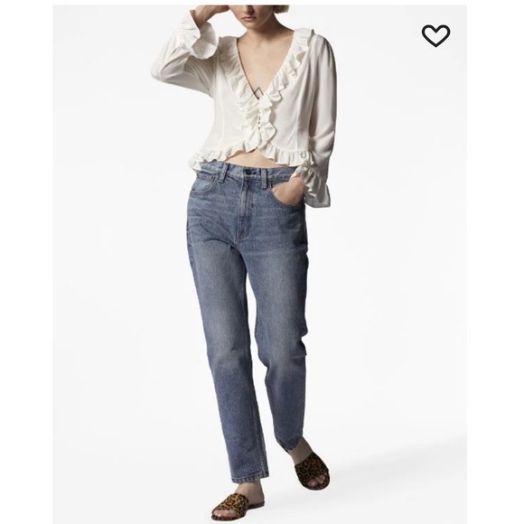 NWT Equipment femme Yasmina white 100% silk ruffle blouse   Size S - Picture 3 of 10